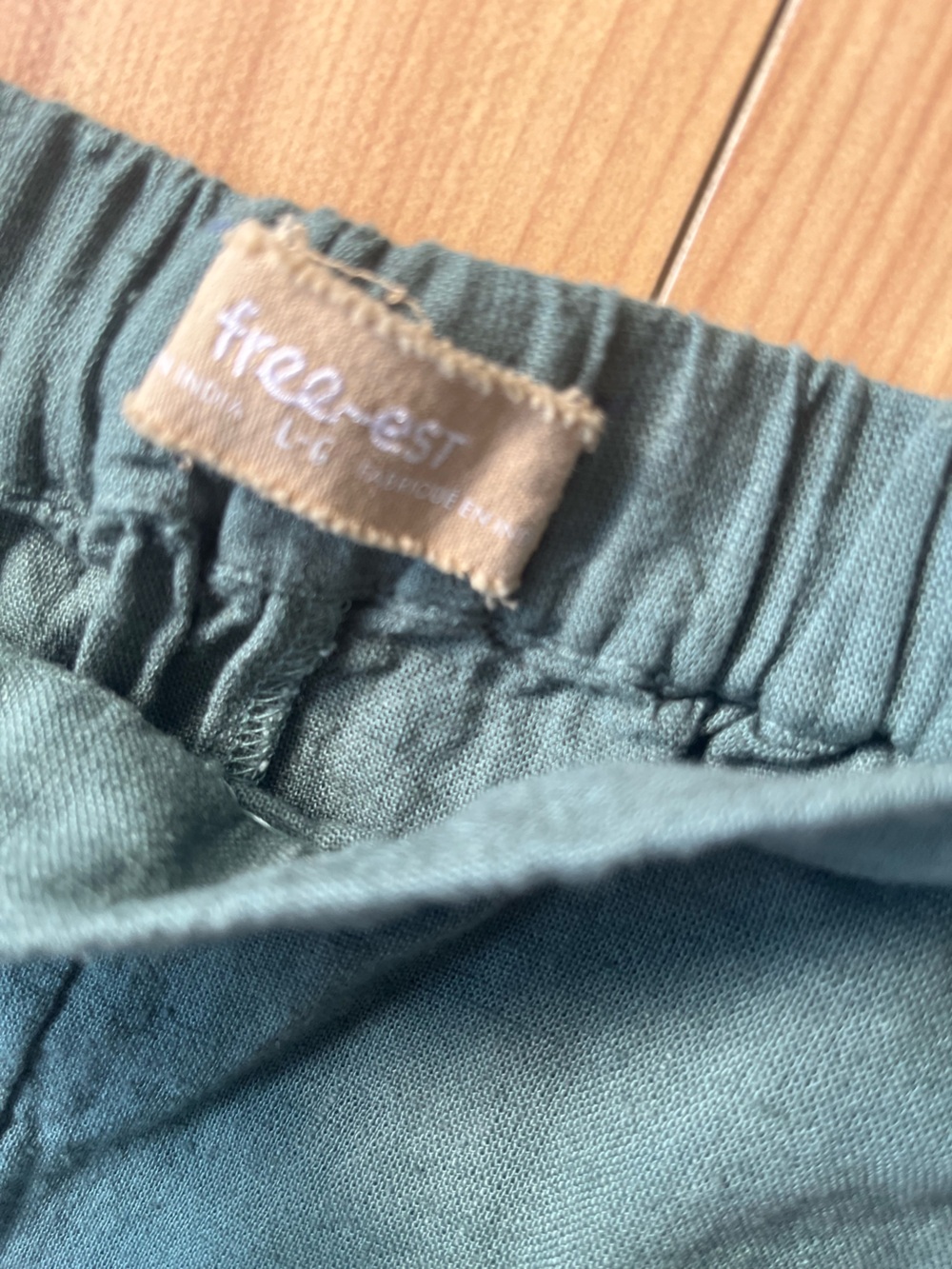 Free People Wide Leg Pants Teal Green - Picture 2 of 4